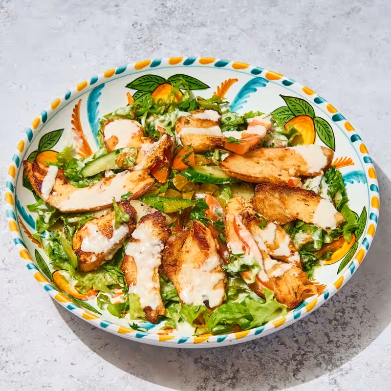 Grande Salade Poulet Chawarma - karamna paris