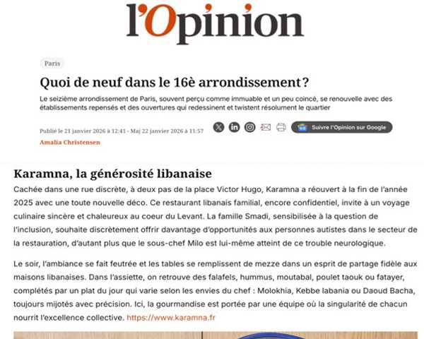 l'Opinion