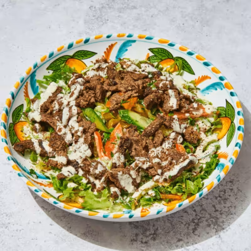 salade boeuf chawarma - karamna paris